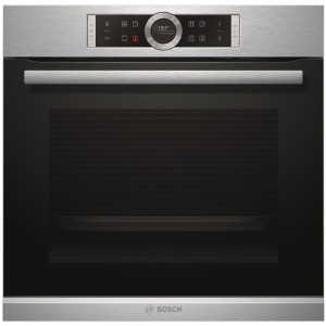 Cuptor incorporabil Bosch HBG635NS1, Electric, Multifunctional, 71 l, 13 Functii, 2200 W, Convectie 4D, Inel rotativ, Touch control, Display TFT, Inox
