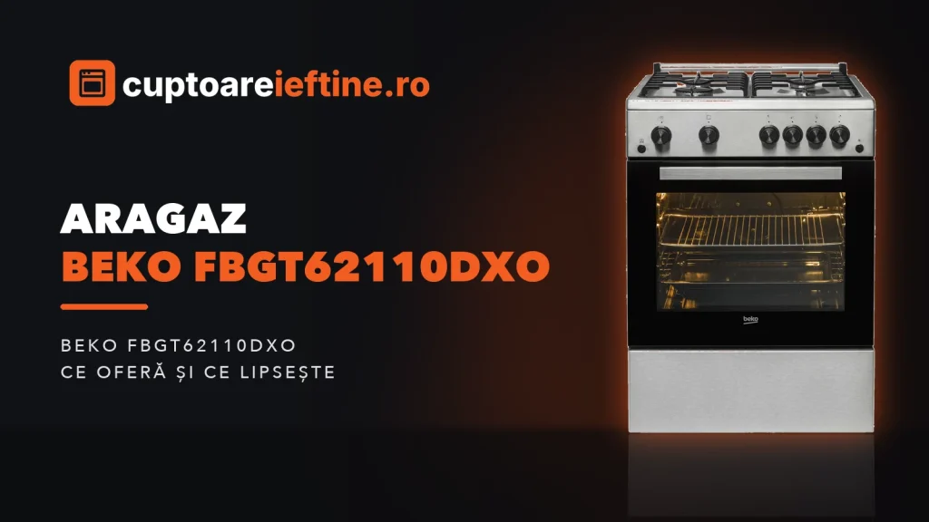 Aragaz Beko FBGT62110DXO: ce oferă, minusuri și alternative