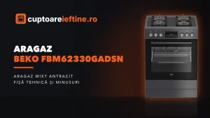 Aragaz Beko FBM62330GADSN: ce oferă, minusuri și alternative