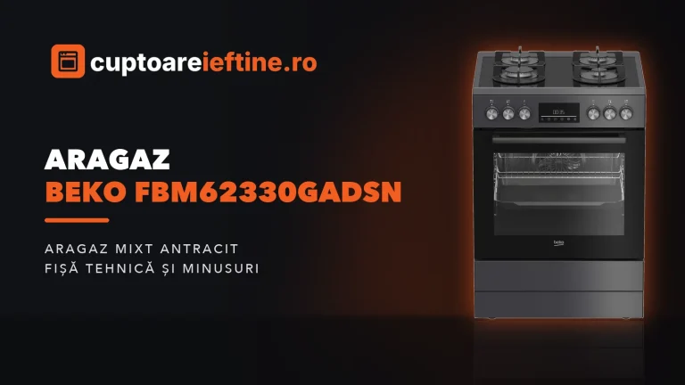Aragaz Beko FBM62330GADSN: ce oferă, minusuri și alternative