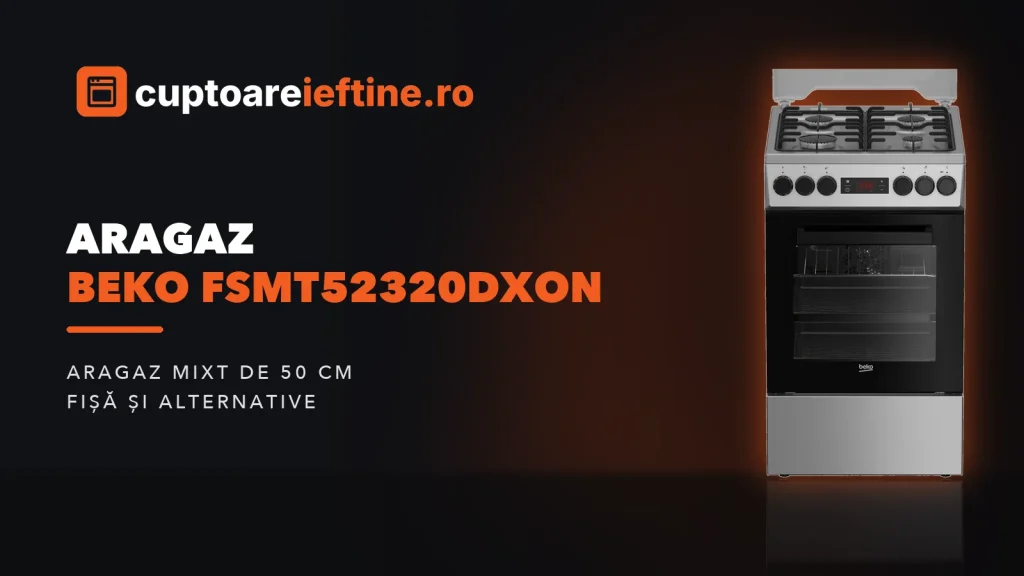 Aragaz Beko FSMT52320DXON: ce oferă, minusuri și alternative