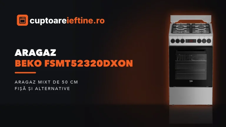 Aragaz Beko FSMT52320DXON: ce oferă, minusuri și alternative