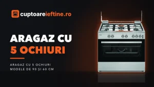 Aragaz cu 5 ochiuri: modele mari de 60 și 90 cm