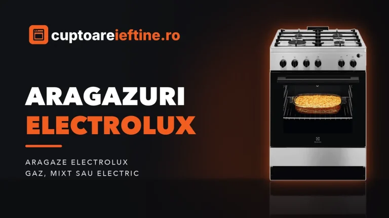 Aragazuri Electrolux: modele pe gaz, mixte și electrice