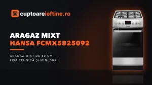Aragaz mixt Hansa FCMX5825092: ce oferă, minusuri și alternative