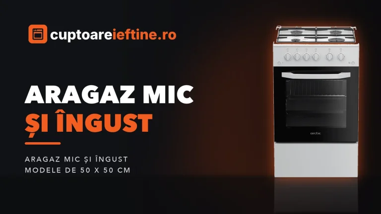 Aragaz mic și îngust: ce găsești la 40–45 cm și ce alegi