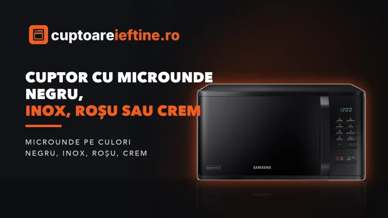 Cuptor cu microunde negru, inox, roșu sau crem: modele pe culori
